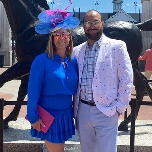Skies Are Blue Royal Blue Long Sleeve Dress